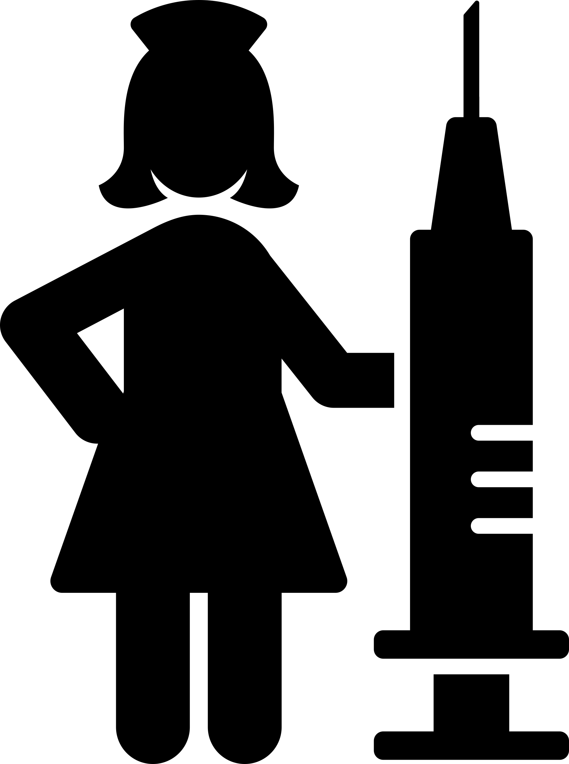 Nurse With Syringe Laser Cut Svg File Free Vectors